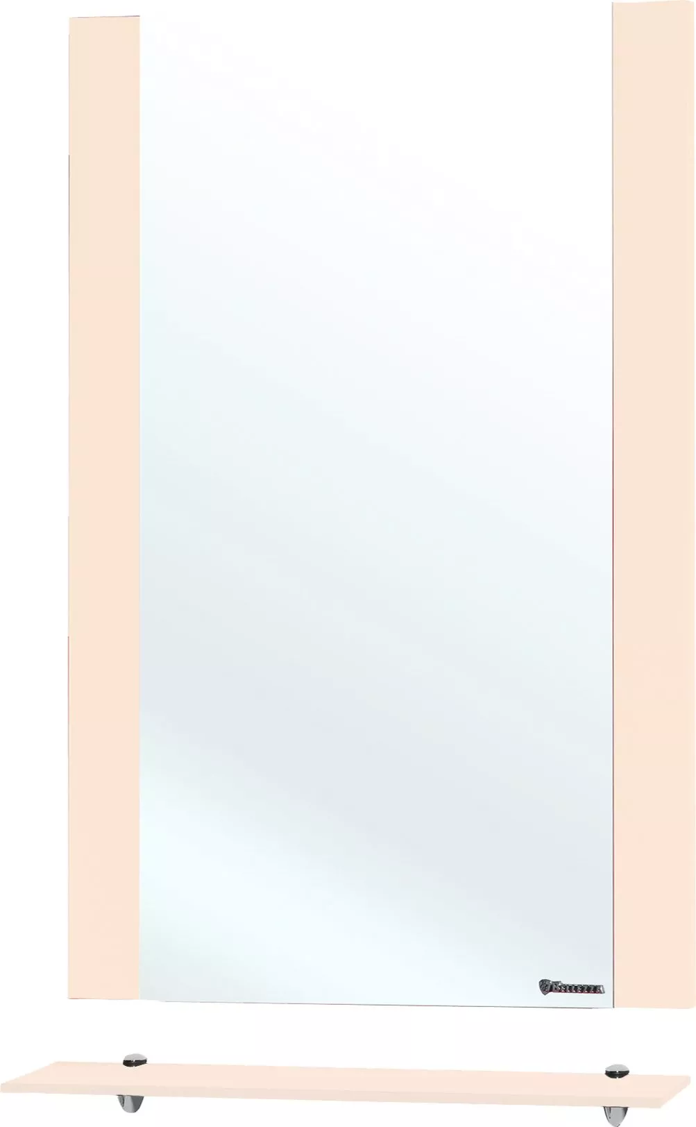 

Зеркало Bellezza Рокко 50 бежевое, с полкой