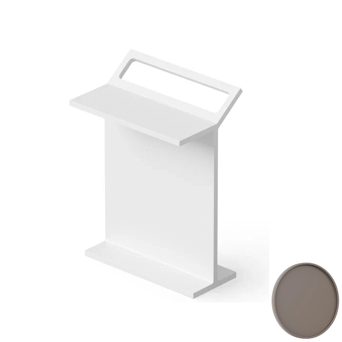 

DEA DESIGN Столик с полотенцедержателем 50x32xh70 см, композит Solid surface, цвет Grey Brown №6