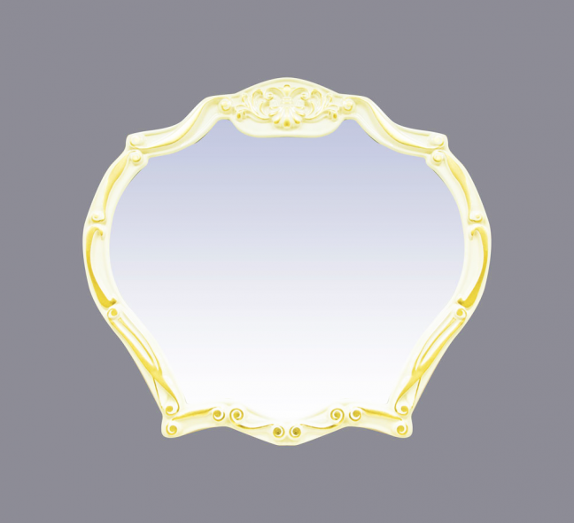 

Зеркало Misty Tiffany 100 белое, сусальное золото