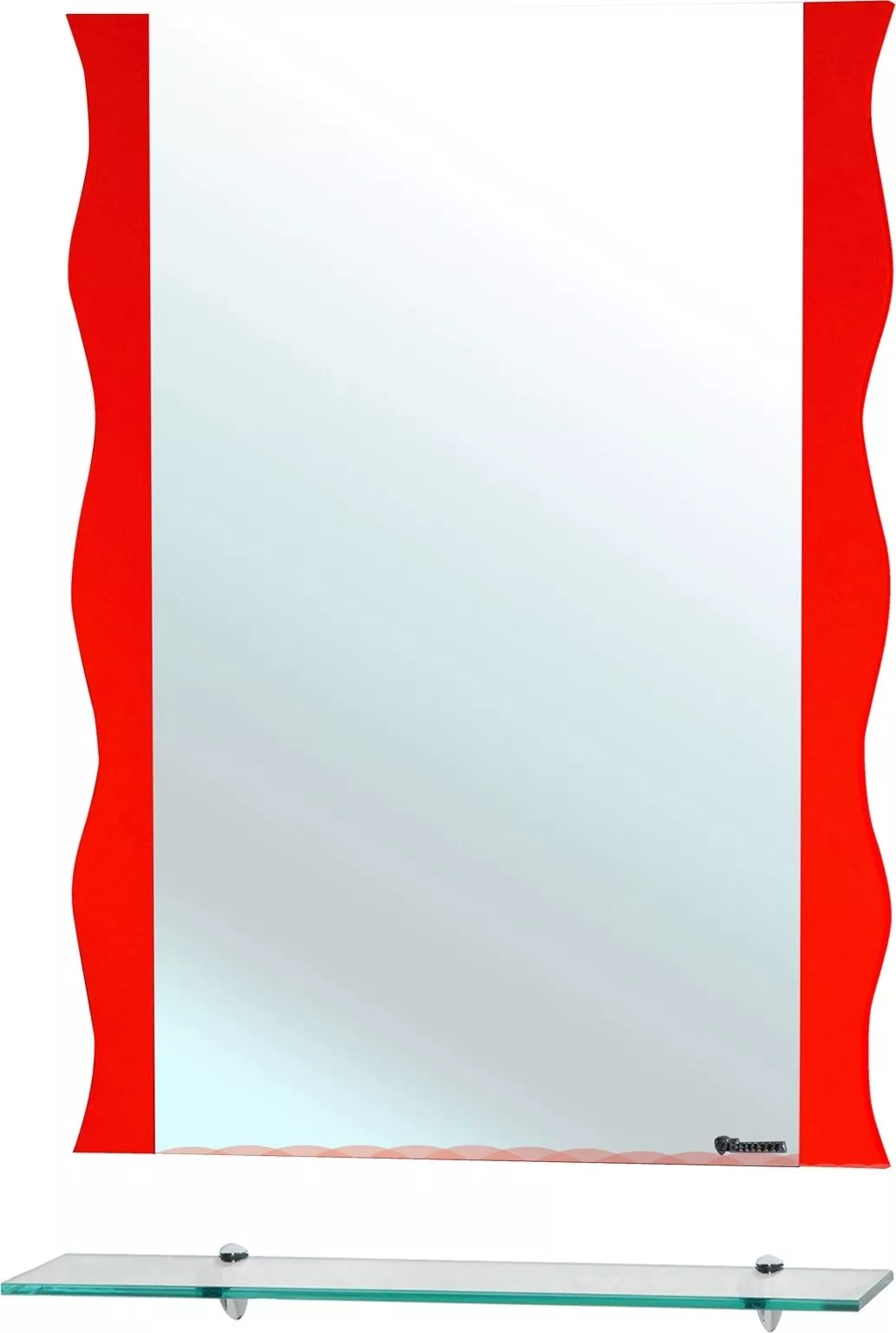 Зеркало Bellezza Мари Волна 60 красное 4612909030031 - фото 1