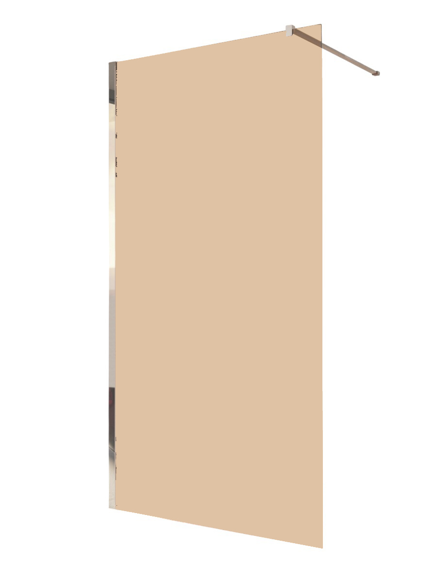 

Душевая перегородка Vincea Walk-in VSW-1H900GS 90 см, профиль глянцевый хром, стекло янтарь