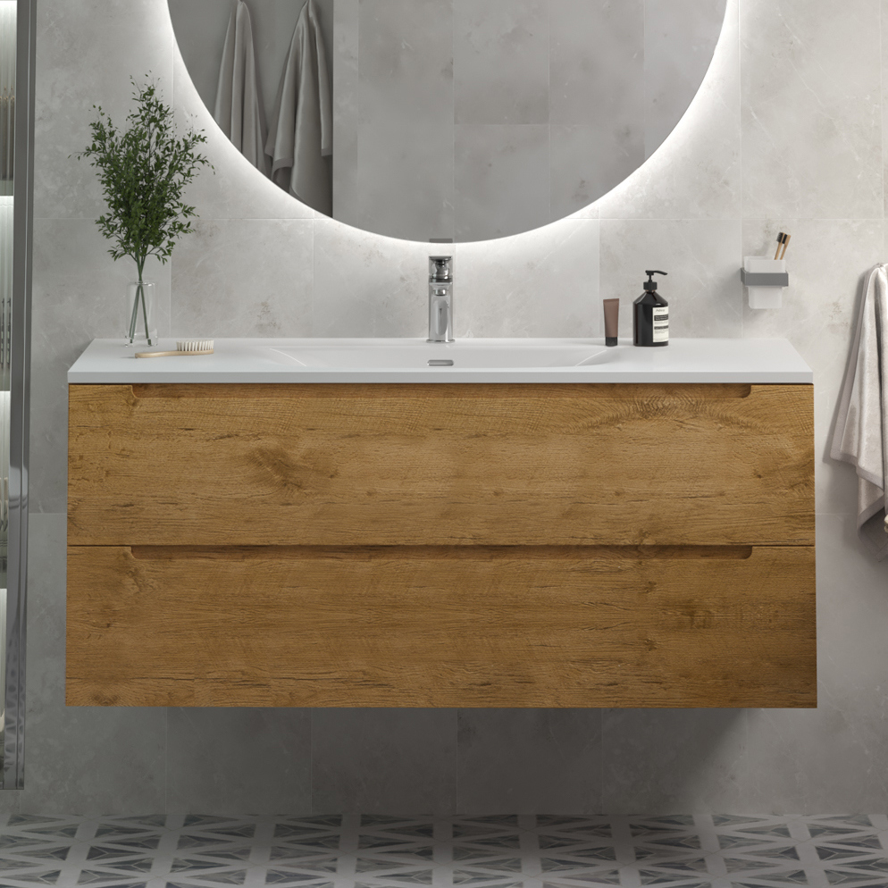 

Тумба с раковиной BelBagno Etna 120 rovere nature, раковина BB-8099-120