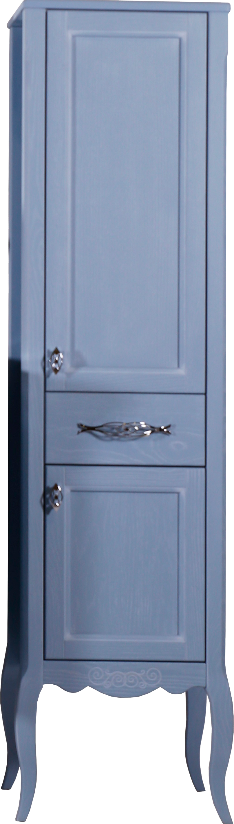 

Шкаф-пенал для ванной ASB-Woodline Модерн 40 рошфор, белая патина