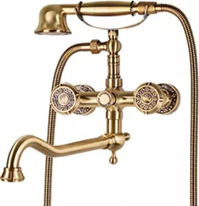 

Смеситель для ванны Bronze de Luxe Royal бронза (10119D)