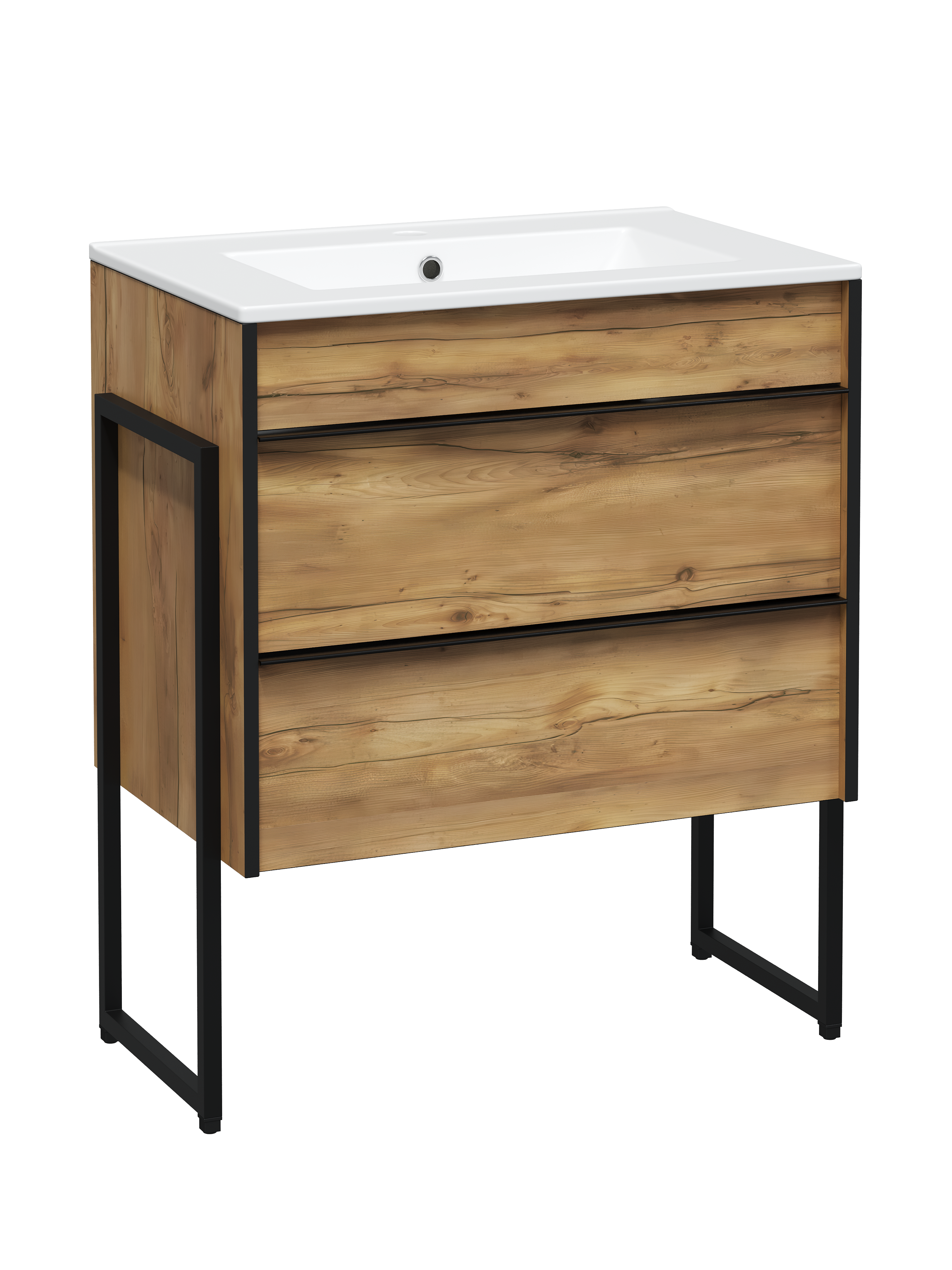 Тумба с раковиной STWORKI Гриндстед 70 с опорами дуб таксония раковина DIWO Мурманск A71 22161₽