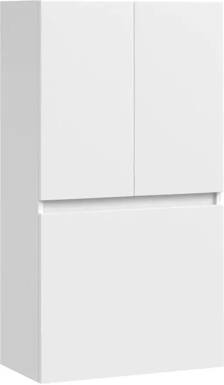 Шкаф Vod-Ok Тендер 60 над стиральной машиной, с бельевой корзиной, белый