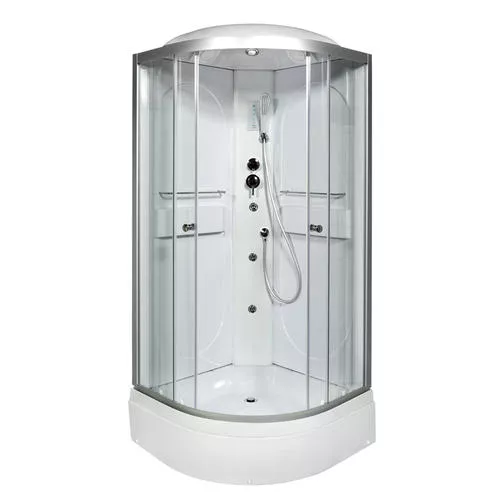 

Душевая кабина Deto L 90х90 с гидромассажем, хром (L590GM)