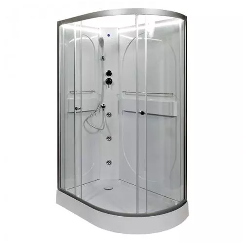 

Душевая кабина Deto L 120х80 с гидромассажем, хром (L602LNLED+GM)