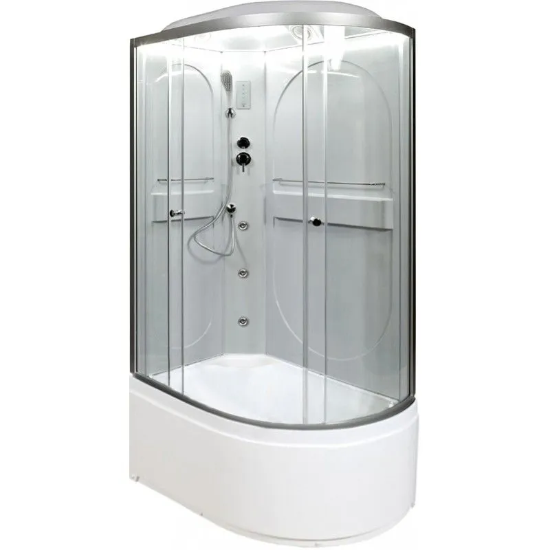 

Душевая кабина Deto L 120х80 с гидромассажем, хром (L620LLED+GM)