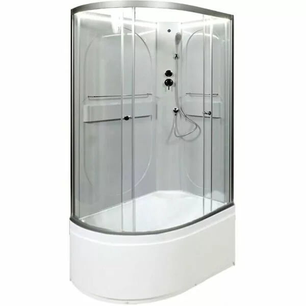 

Душевая кабина Deto L 120х80 хром (L620RNLED)