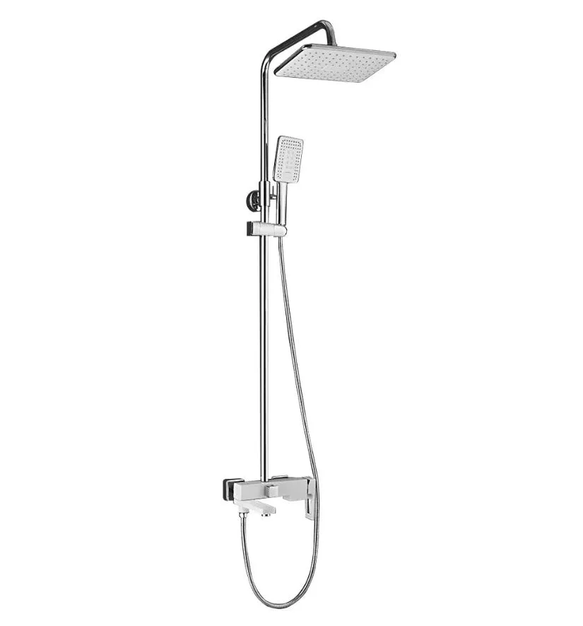 

Душевая стойка Shevanik S9036F белый, хром