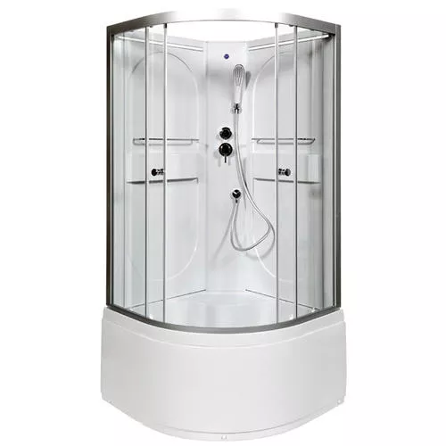 

Душевая кабина Deto L 80х80 хром (L680NLED)