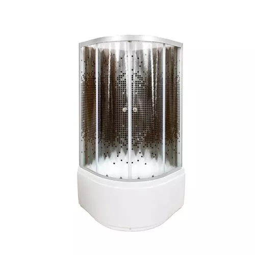 

Душевая кабина Deto L 100х100 без крыши, хром (L810NBLACK)