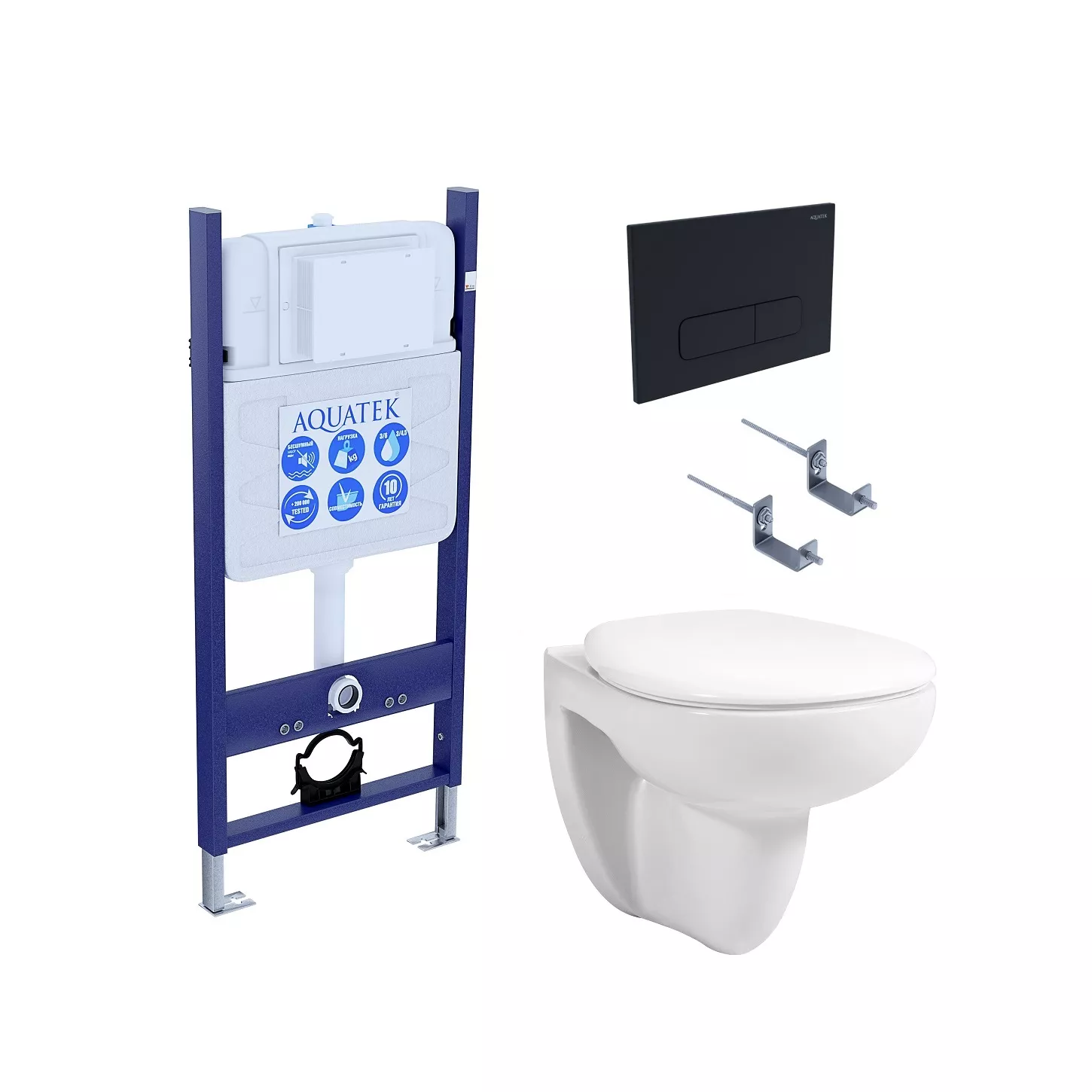 

SET AQUATEK КАИР (рама AQUATEK INS-0000014+крепеж KKI-0000002+KDI-0000017+ унитаз КАИР A1170-00 с тонким сиденьем soft-close)