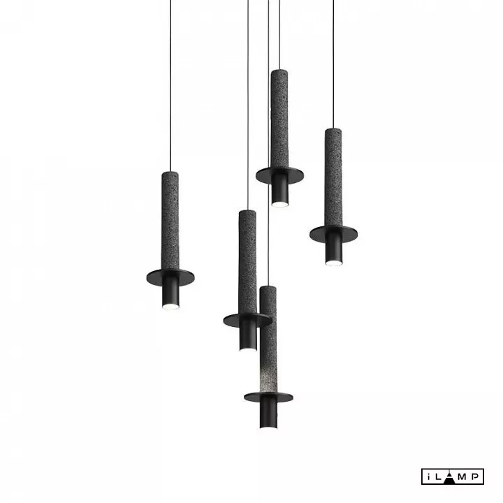 

Подвесной светильник iLamp Lofty 10704P/1-D150 BK-GR