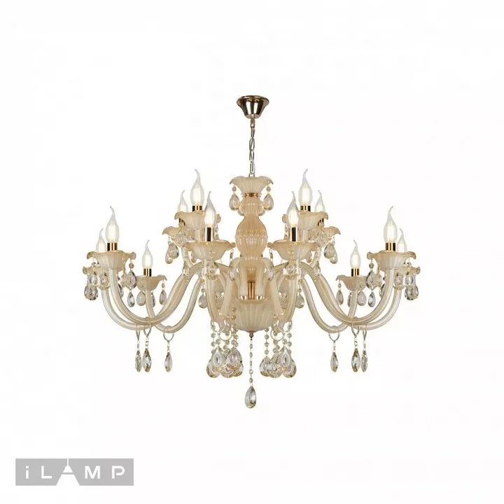 

Подвесная люстра iLamp Asia 81072-10+5 WH