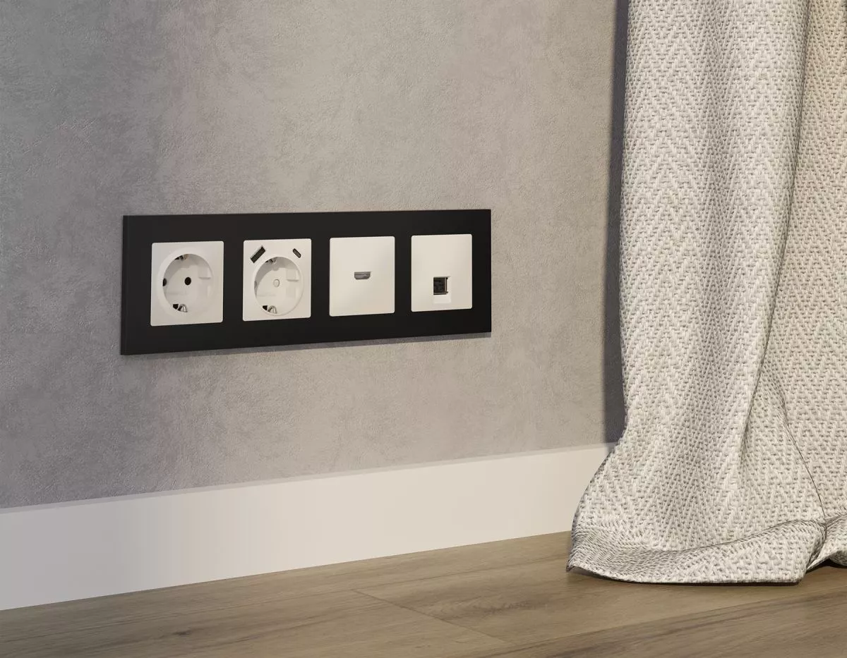 

Комплект механизма компьютерной розетки RJ-45 экранированной с автоматической защитной шторкой Alfa Бежевый матовый Quant Ambrella Volt MA332005 (AP3320, VM185)