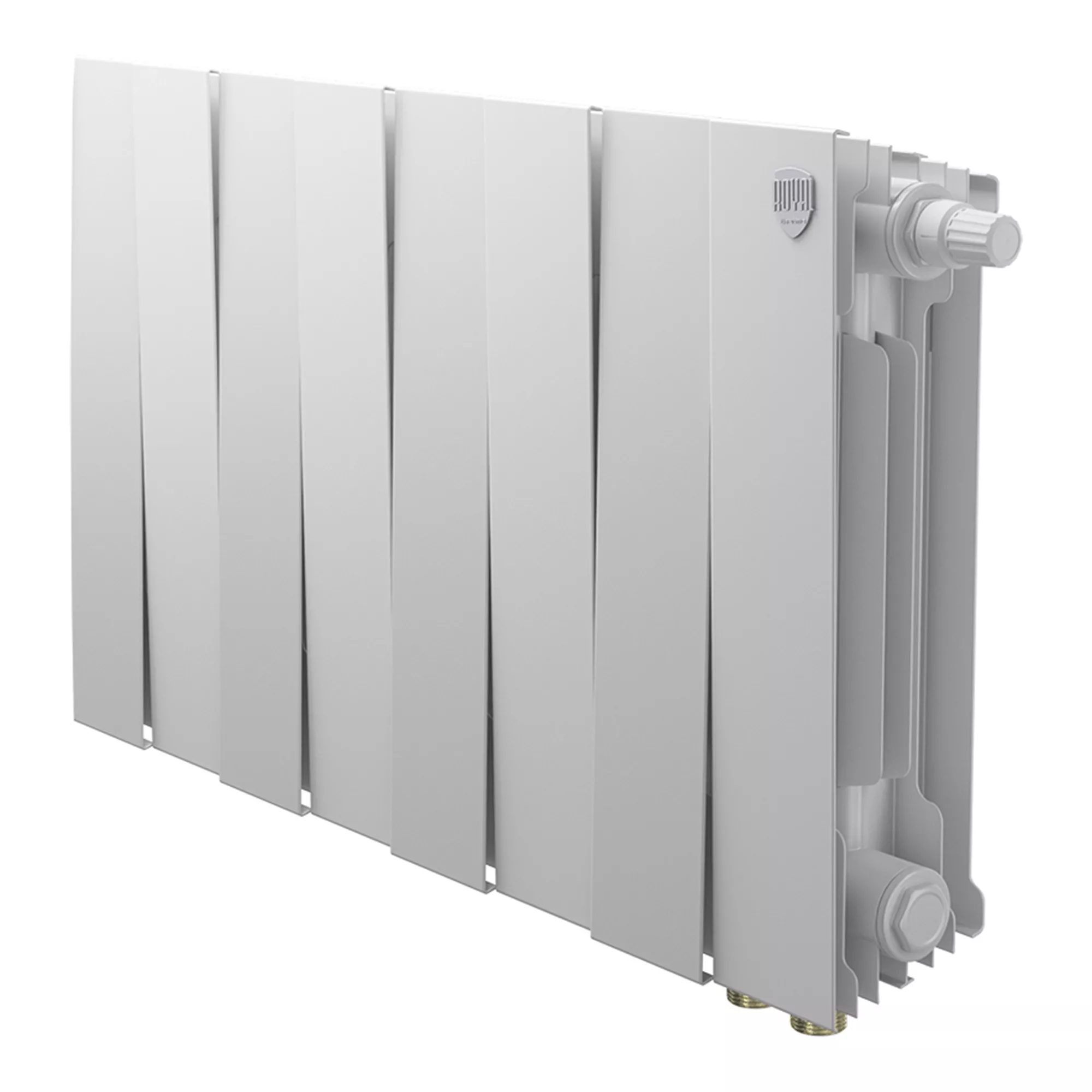 

Радиатор биметаллический Royal Thermo PianoForte 300 Белый VR80 - 8 секц.