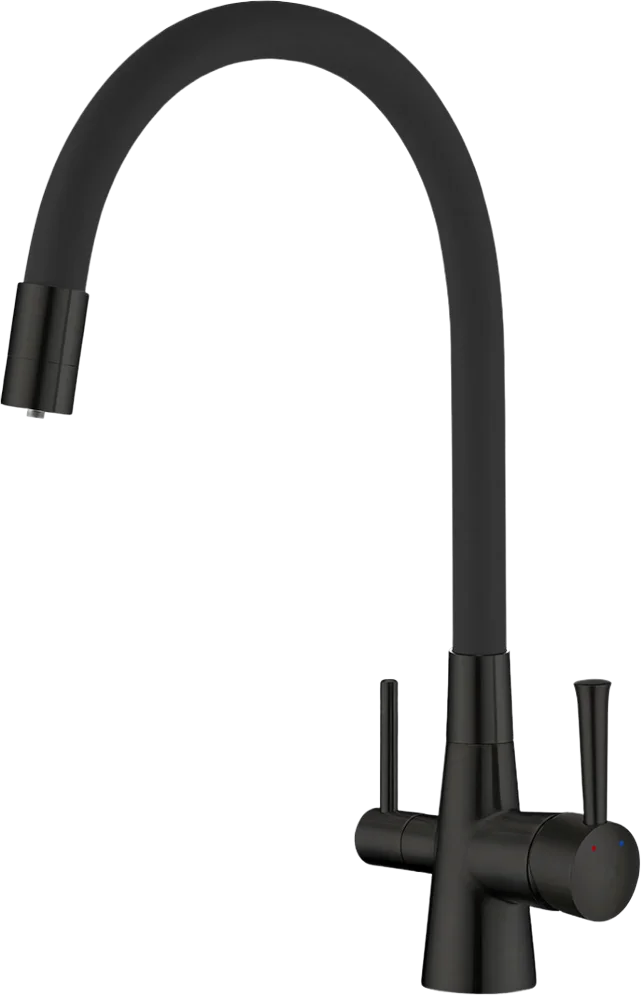 

Смеситель для кухни Lemark Comfort LM3075BL черный матовый