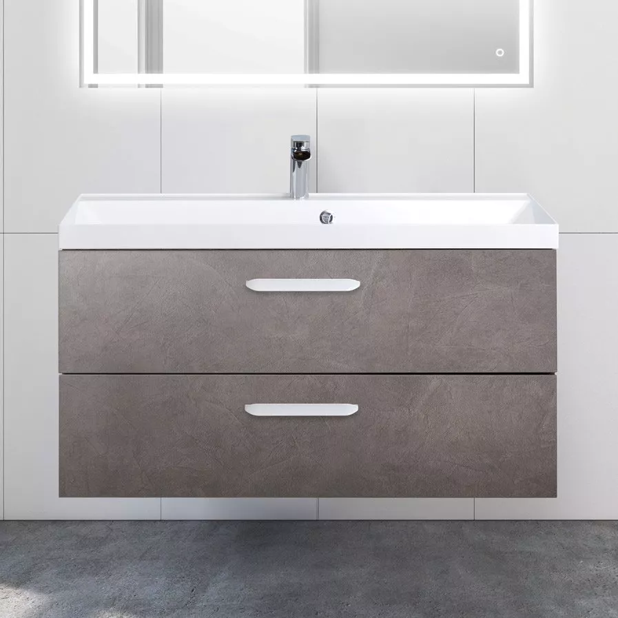 

Тумба с раковиной BelBagno Aurora 100 pietra grigio, Коричневый