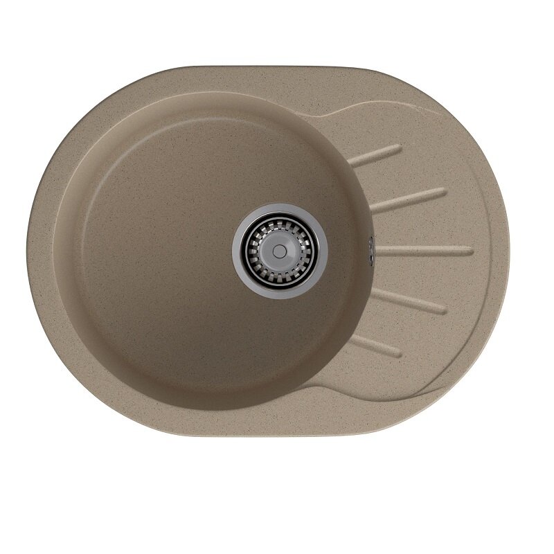 Кухонная мойка GranFest RONDO 580L, песок