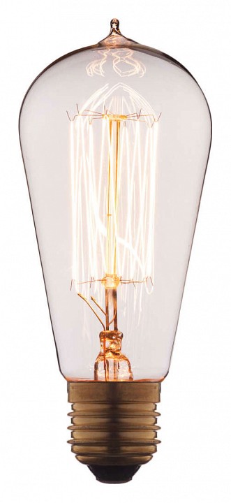 Лампа накаливания E27 40W прозрачная 6440-SC - фото 1