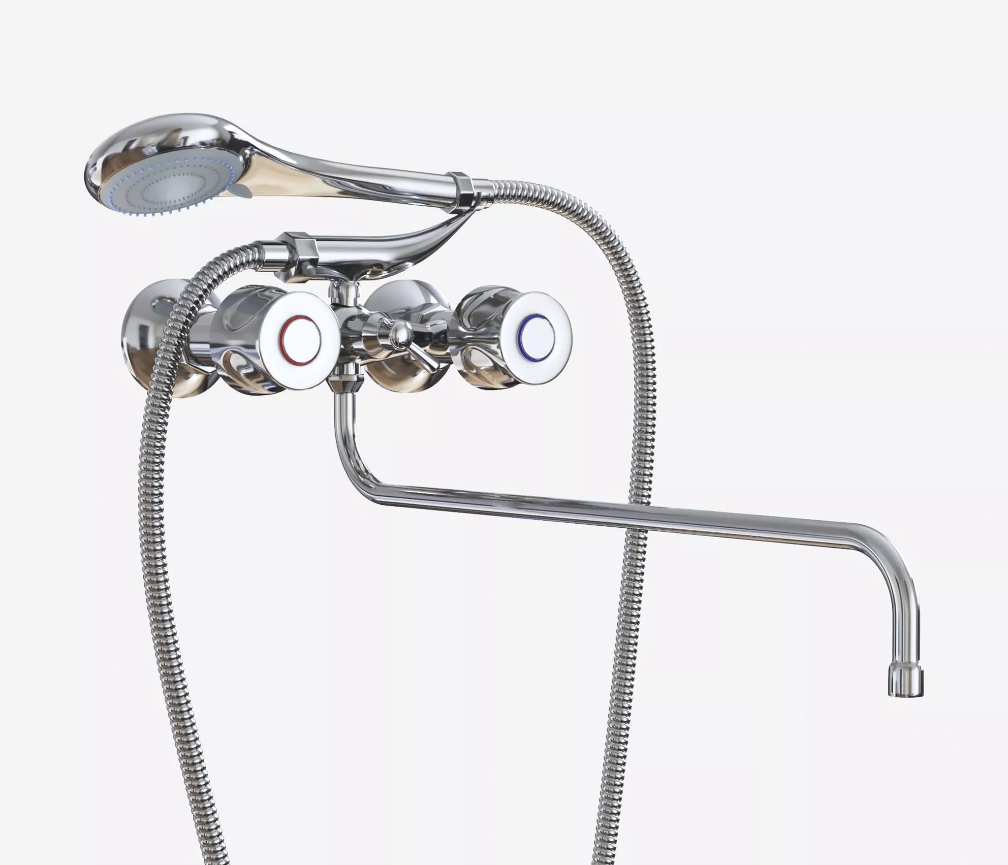 

Смеситель для ванны и умывальника MIXLINE ML01-02 (522119)