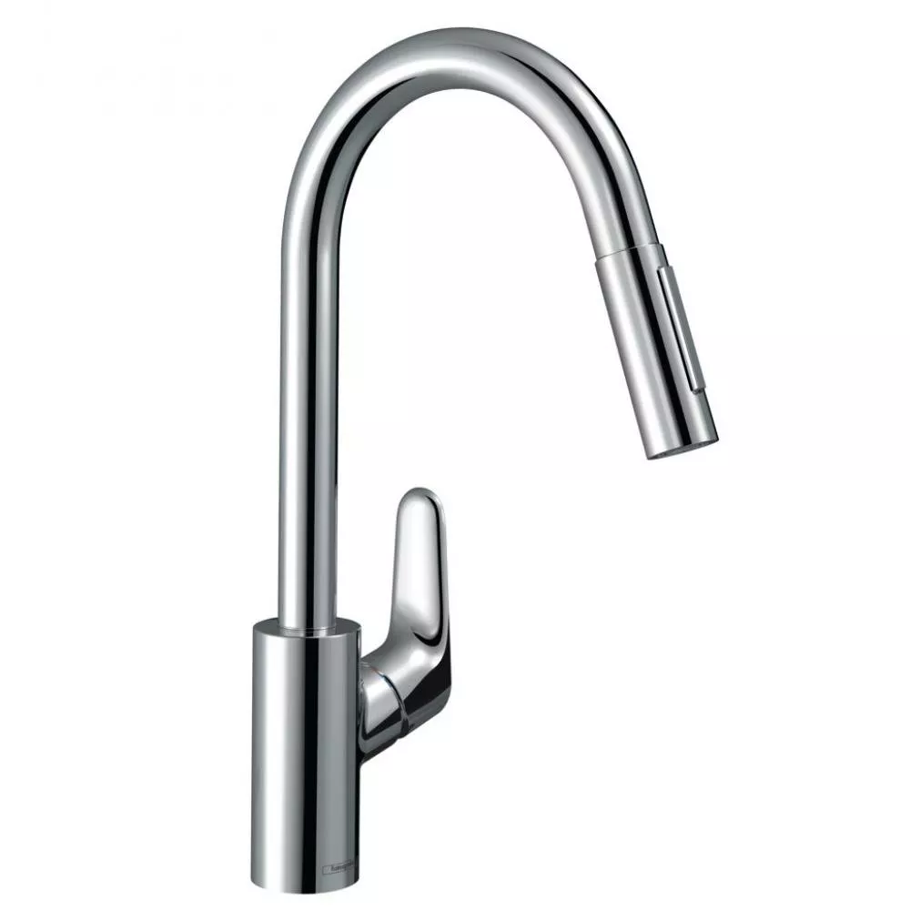 

Кухонный смеситель однорычажный, 240, с вытяжным душем, 2jet, sBox Hansgrohe 73880000