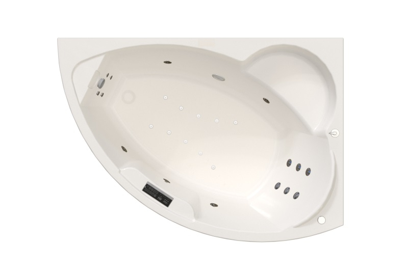 

Акриловая ванна Radomir Алари Люкс 170x120 см, угловая, правая, пристенная, с гидромассажем, белая, асимметричная, с каркасом, с экраном, с сиденьем, со сливом-переливом