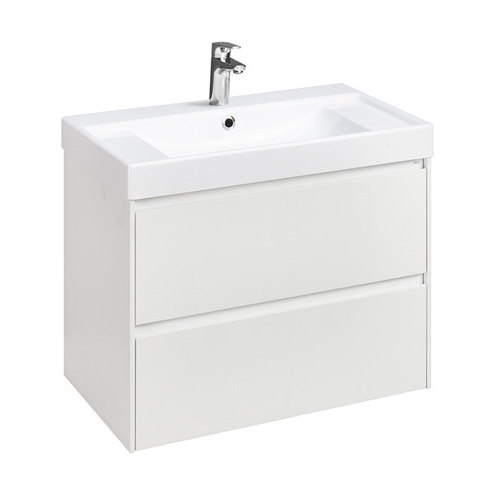 

Ona Тумба под раковину 800, белый матовый 2 ящика (подходит раковина ZRU9307562,732799C000,73279A4000,732700C000 / 732700B000)