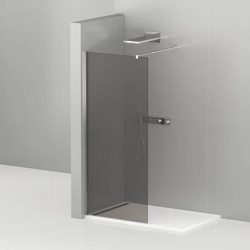 

Душевая перегородка Cezares Liberta -L-1-110-120-GR-Cr профиль хром, стекло серое