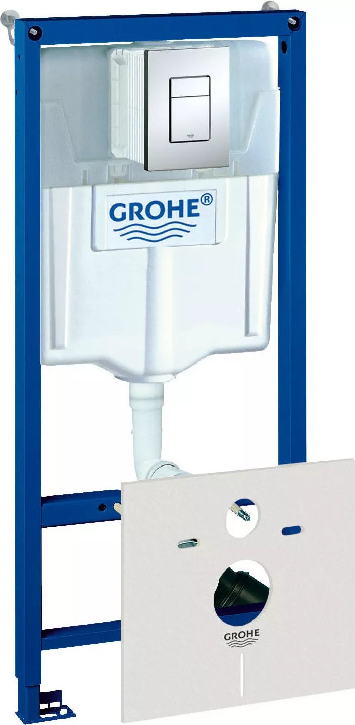 

Система инсталляции для унитазов Grohe Rapid SL 38775001 4 в 1 с кнопкой смыва