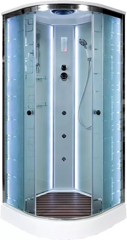 

Душевая кабина DETO EM1590LED+GM