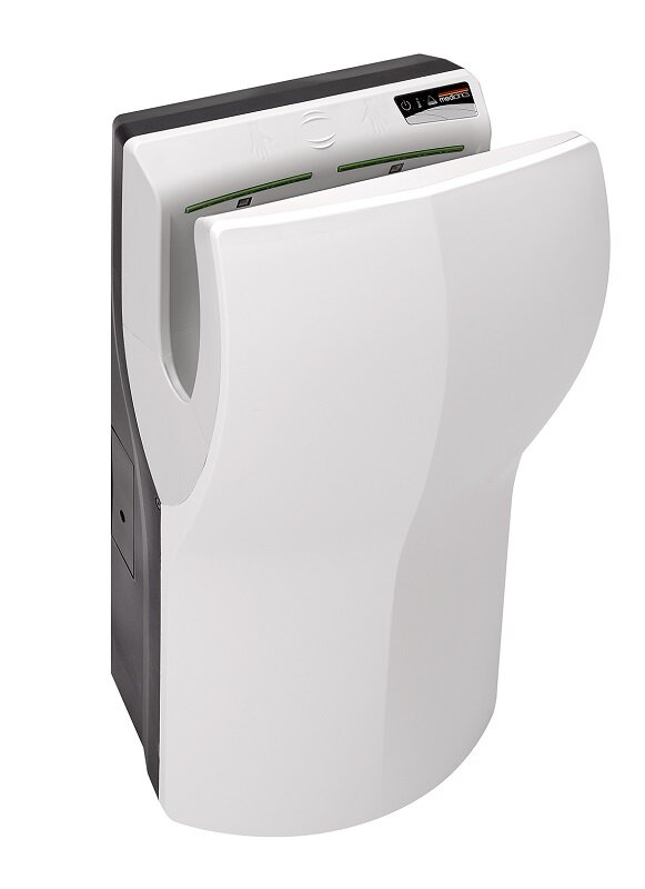 Mediclinics. Сушилка Dualflow Plus щеточная, автоматическая, фильтр HEPA, высокий трафик. ABS. ABS.