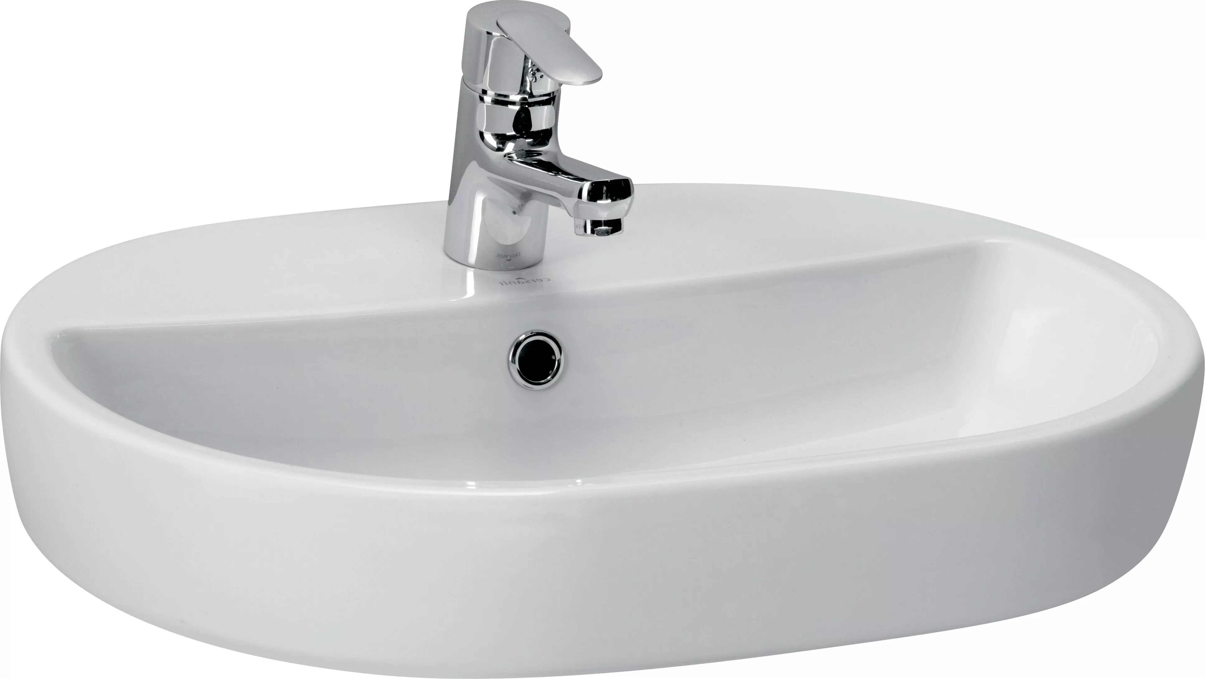 

Раковина Cersanit Caspia 60 Oval, Белый