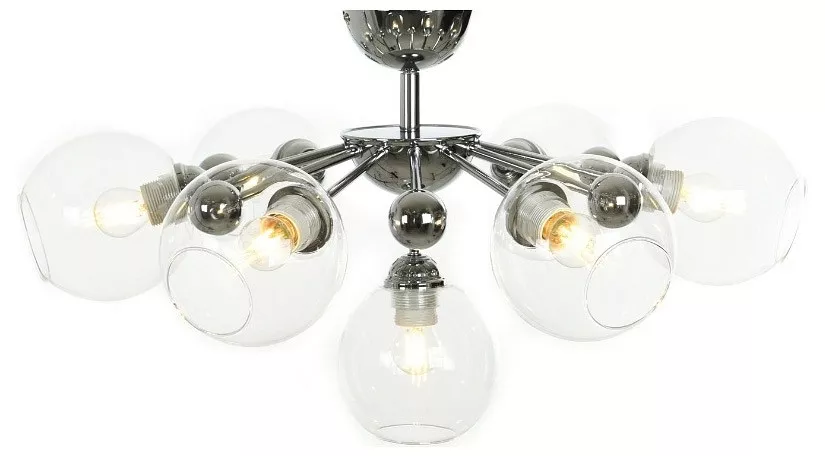 

Люстра на штанге LUMINA DECO Devoli LDC 8040-7 CHR+PR