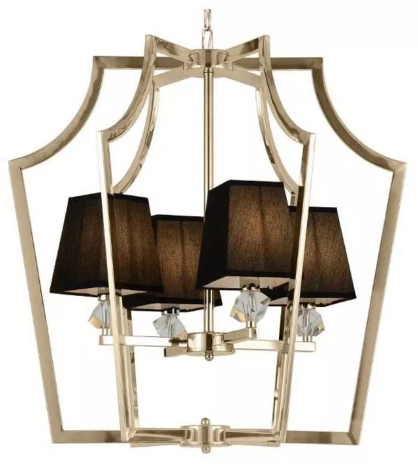 

Подвесная люстра LUMINA DECO Montero LDP 1249-4 GD+BK
