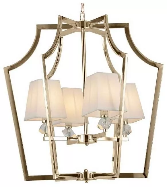 

Подвесная люстра LUMINA DECO Montero LDP 1249-4 GD+WT