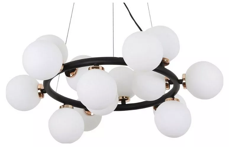 

Подвесная люстра LUMINA DECO Marsiada LDP 6033-15 BK+GD