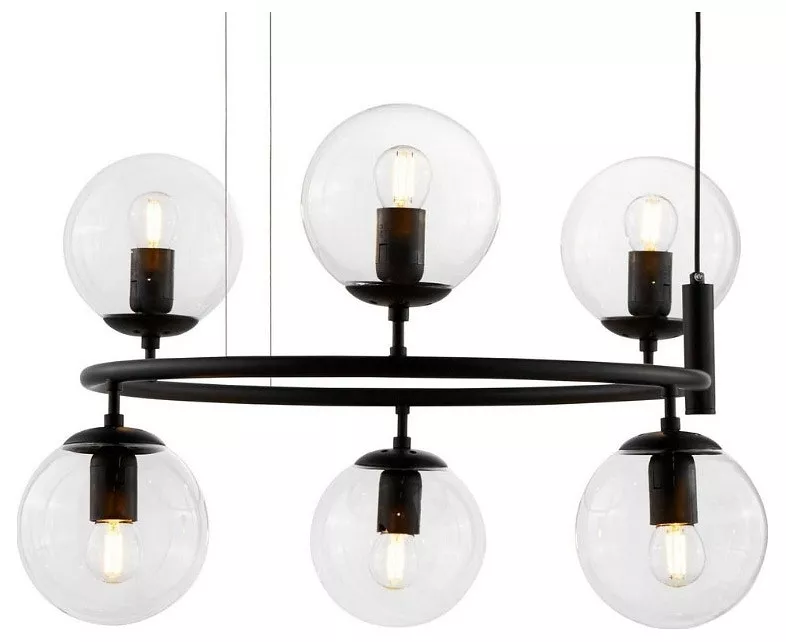 

Подвесная люстра LUMINA DECO Ceredo LDP 6034-6 RND BK