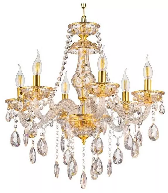 

Подвесная люстра LUMINA DECO Eliza LDP 7025-6 GD