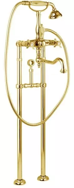 

Напольный смеситель для ванны Cezares Lord LORD-VDPS2-03/24-M золотой