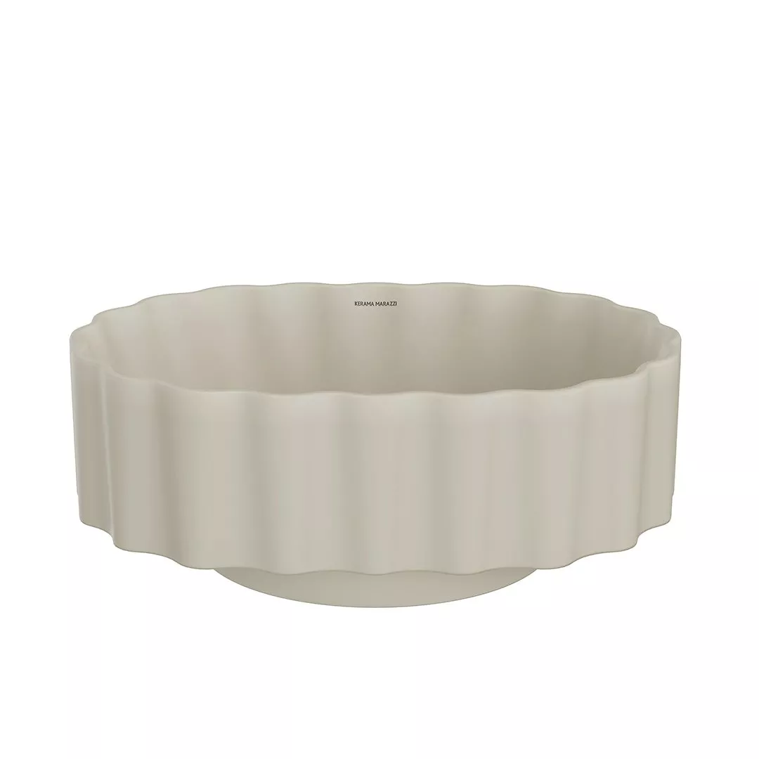 

Накладная раковина KERAMA MARAZZI Conchiglia 50 песочная матовая