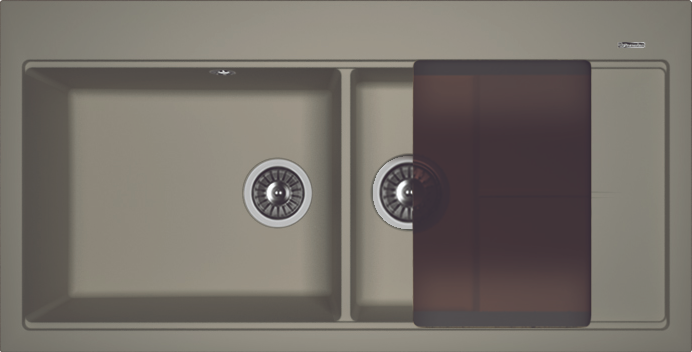 

Мойка кухонная Florentina Россана серый шелк