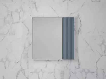 Зеркало-шкаф Style Line Стокгольм 70 серый