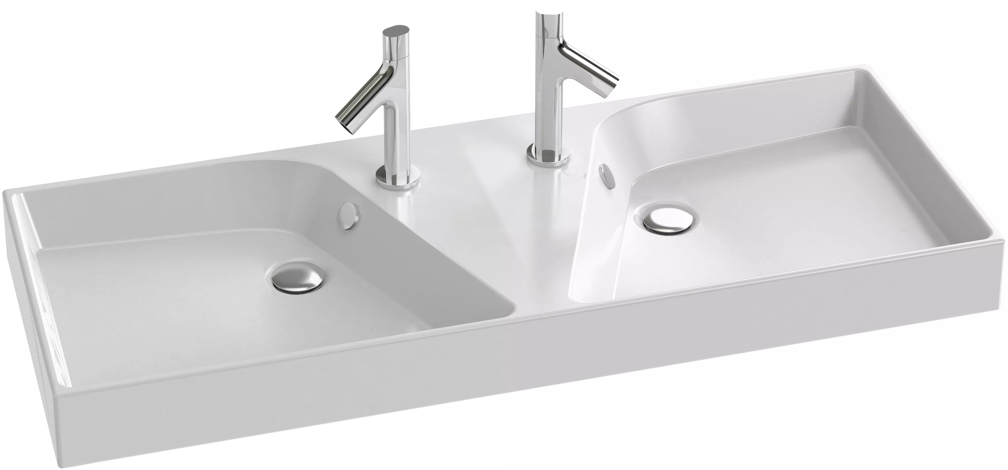 

Раковина Jacob Delafon Rythmik EXM112 120 см двойная