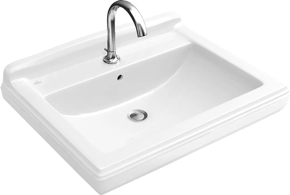 Раковина Villeroy & Boch Hommage 7101 75R1 alpin CeramicPlus, цвет белый 710175R1 7101 75 R1 - фото 1