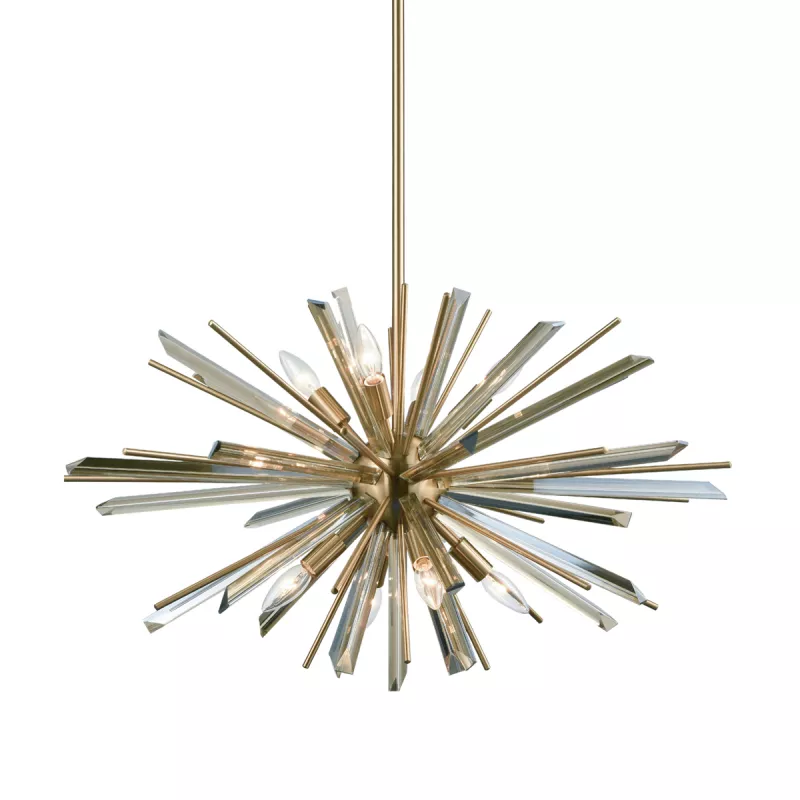 

Люстра на штанге Delight Collection P68112-8AB antique brass