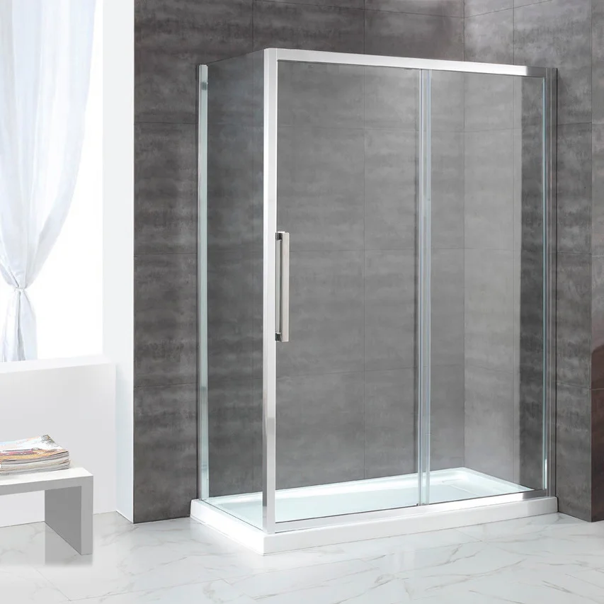

Душевой уголок Cezares Lux soft 130х90 хром стекло прозрачное