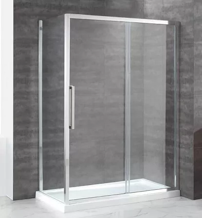 

Душевой уголок Cezares Lux soft 150х90 хром стекло прозрачное
